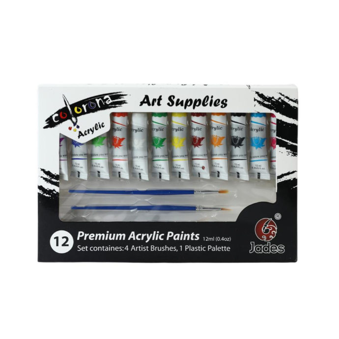 PINTURE ACRYLIC 12
ML 1 PAQUET