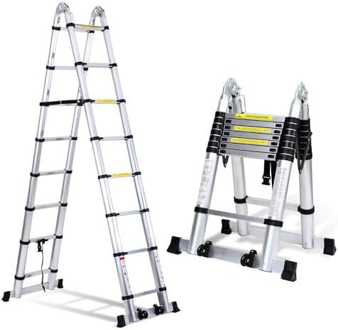 ECHELLE RALLONGE MULTIFONCTION 2,56M+2,56M